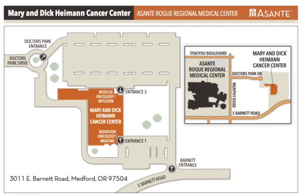 Map of Helmann Cancer Center